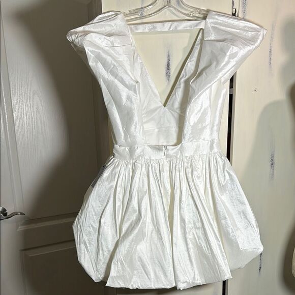Elegant White Women's Dress from The Vintage Shop - Picture 6 of 11